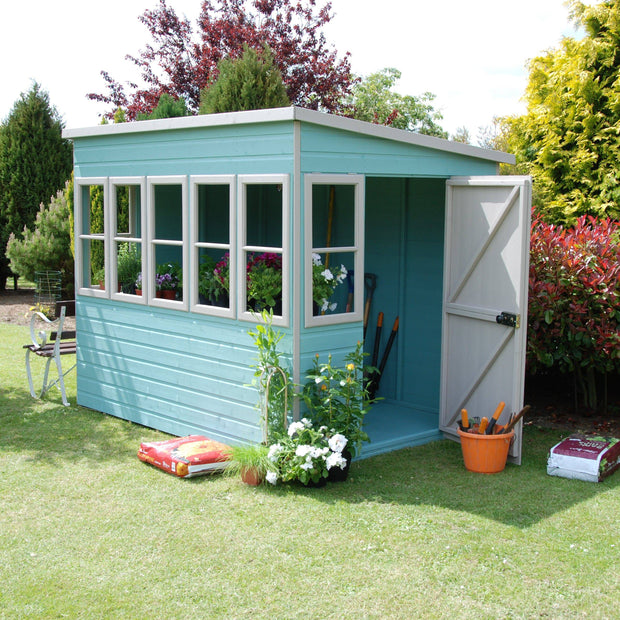 Shire 8x6 Sun Pent Potting Shed - Garden Building Store