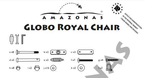 Amazonas Accessories GLOBO ROYAL CHAIR REPLACEMENT PARTS GLOBO ROYAL DOUBLE CHAIR REPLACEMENT PARTS