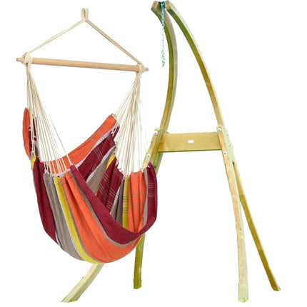 Amazonas Hammock Chair Amazonas | Brasil Hanging Chair Wooden Stand Set