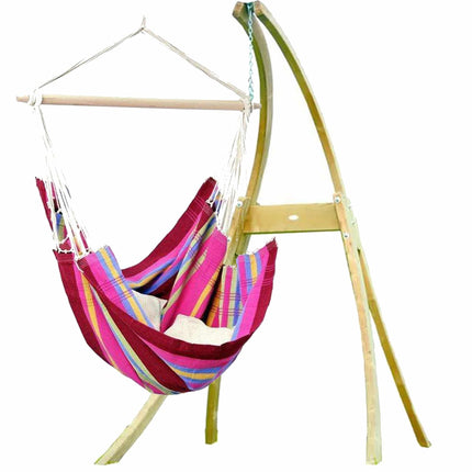 Amazonas Hammock Chair Grenadine Plum Amazonas | Brasil Hanging Chair Wooden Stand Set AZ-2030130 AZ-4013100