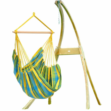 Amazonas Hammock Chair Lemon Yellow Amazonas | Brasil Hanging Chair Wooden Stand Set AZ-2030240 AZ-4013100