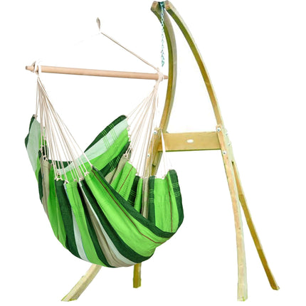 Amazonas Hammock Chair Oliva Green Amazonas | Brasil Hanging Chair Wooden Stand Set AZ-2030160 AZ-4013100