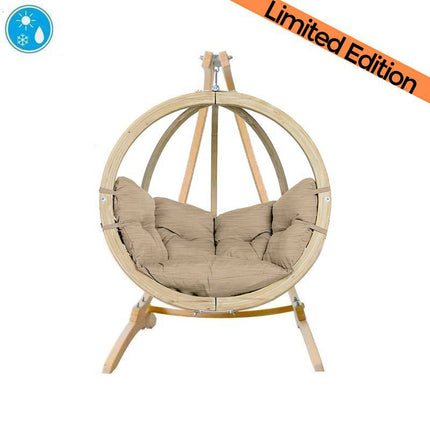 Amazonas Set Sahara Weatherproof Sand Amazonas | Globo Hammock Single Seater Chair Set AZ-4013000 UK-2030816