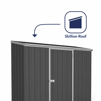 Garden Building Store Metal Shed Mercia Absco 7' 5 x 3 Monument Space Saver Metal Shed ESDXL20MET110AK 5029442005362