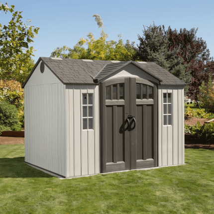 Lifetime Plastic Shed Lifetime 10x8ft Heavy Duty Plastic Shed LFT 10x8 60243 5055280416329