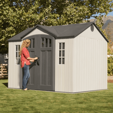 Lifetime Plastic Shed Lifetime 10x8ft Heavy Duty Plastic Shed LFT 10x8 60243 5055280416329