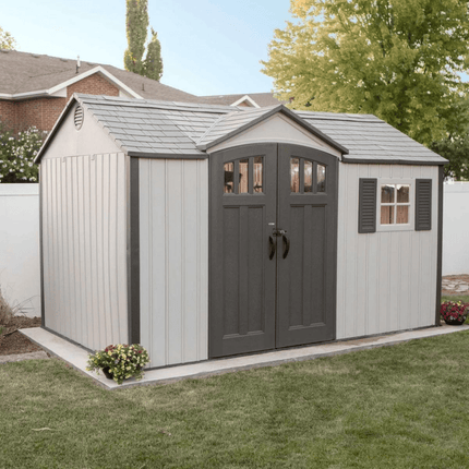 Lifetime Plastic Shed Lifetime 12.5x8 Heavy Duty Plastic Garden Shed LFT 12.5x8 60223 5055280411577