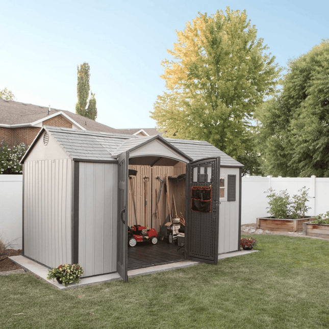 Lifetime Plastic Shed Lifetime 12.5x8 Heavy Duty Plastic Garden Shed LFT 12.5x8 60223 5055280411577