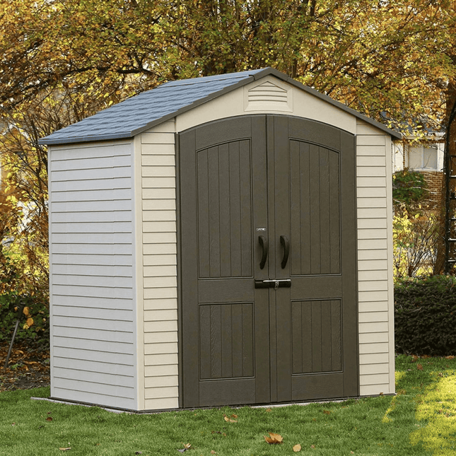 Lifetime Plastic Shed Lifetime 7x4.5ft Heavy Duty Plastic Garden Shed LFT 7x4.5 60057 5055280403312