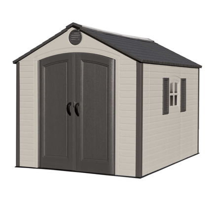 Lifetime Plastic Shed Lifetime 8x10 ft Heavy-Duty Plastic Shed LFT 8x10 60056 Lifetime 8x10 Plastic Shed Heavy-Duty 5055280413038