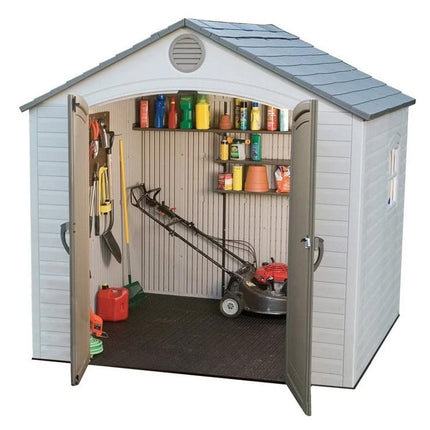 Lifetime Plastic Shed Lifetime 8x5ft Heavy Duty Plastic Garden Shed LFT 8x5 6406 5055280415957