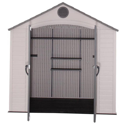 Lifetime Plastic Shed Lifetime 8x5ft Heavy Duty Plastic Garden Shed LFT 8x5 6406 5055280415957