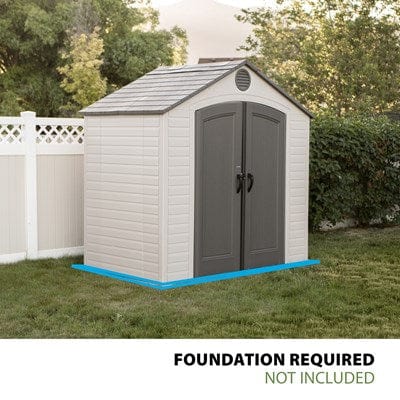 Lifetime Plastic Shed Lifetime 8x5ft Heavy Duty Plastic Garden Shed LFT 8x5 6406 5055280415957