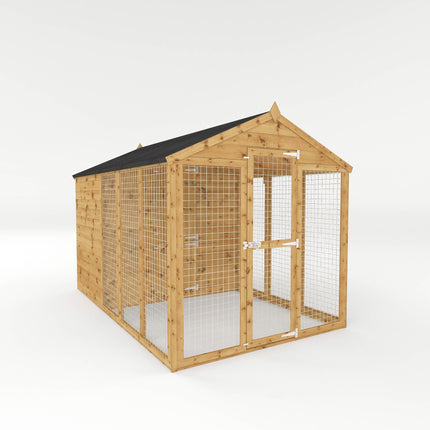 Mercia Dog Kennel Mercia 10x6 Shiplap Apex Dog Kennel & Run Mercia 10x6 Shiplap Apex Dog Kennel & Run