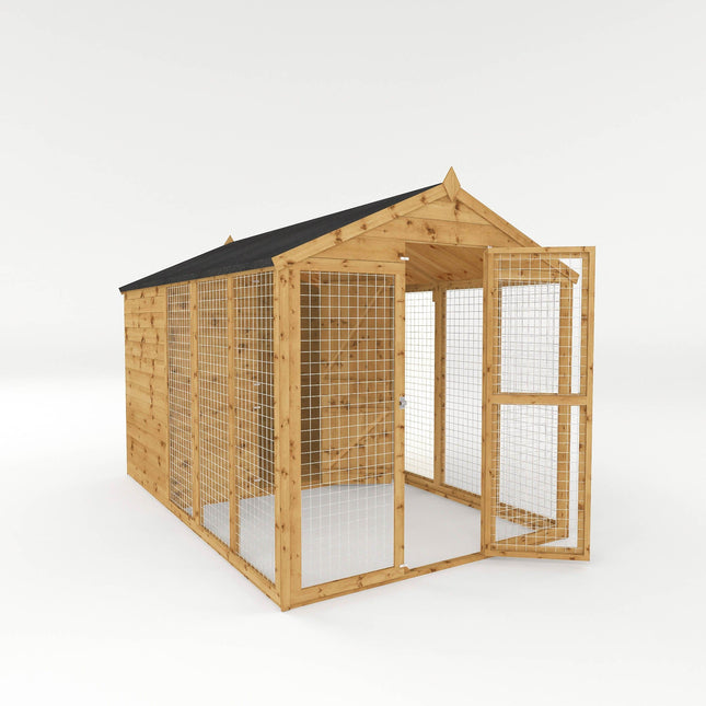 Mercia Dog Kennel Mercia 10x6 Shiplap Apex Dog Kennel & Run Mercia 10x6 Shiplap Apex Dog Kennel & Run