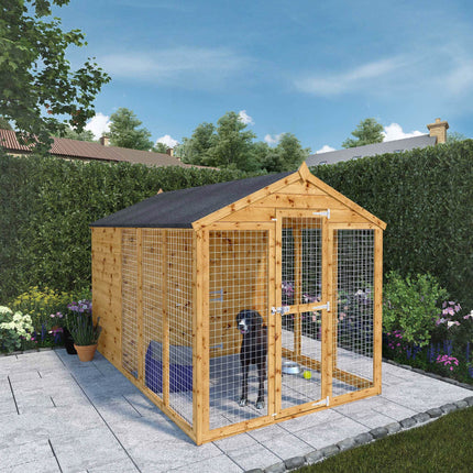 Mercia Dog Kennel Mercia 10x6 Shiplap Apex Dog Kennel & Run Mercia 10x6 Shiplap Apex Dog Kennel & Run