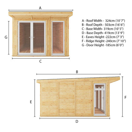 Mercia Garden Room Mercia 3m x 4m The Edwinstowe Insulated Garden Room with White UPVC EdwinW3D4UPVCW Mercia 3m x 4m The Edwinstowe Insulated Garden Room with White UPVC 5029442020211