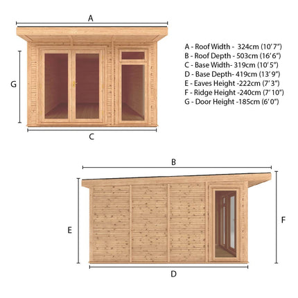 Mercia Garden Room Mercia Sherwood Edwinstowe 3m x 4m Insulated Garden Room EdwinW3D4 Mercia Sherwood Edwinstowe 3m x 4m Insulated Garden Room 5029442009223