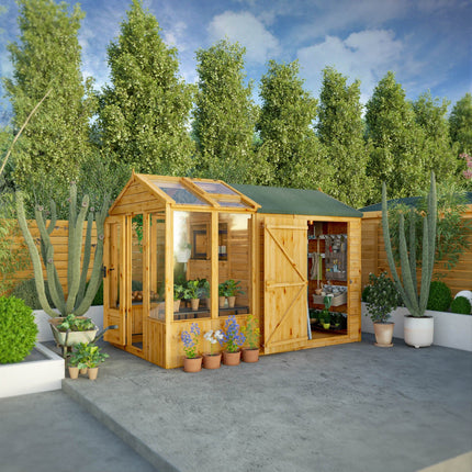 Mercia Greenhouse Mercia 10 x 6 Premium Woodsman Apex Styrene Combi Greenhouse Mercia 10 x 6 Premium Woodsman Apex Styrene Combi Greenhouse