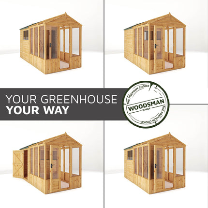 Mercia Greenhouse Mercia 10 x 6 Premium Woodsman Apex Styrene Combi Greenhouse Mercia 10 x 6 Premium Woodsman Apex Styrene Combi Greenhouse