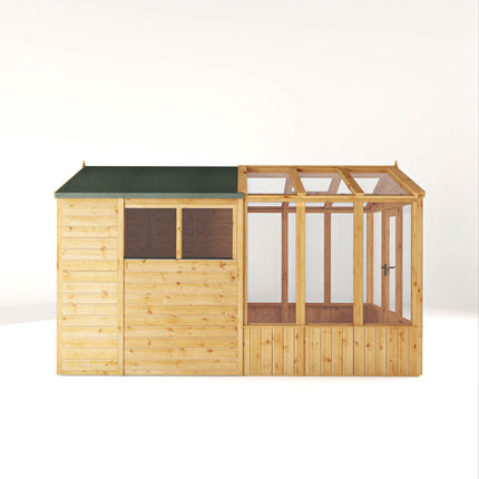 Mercia Greenhouse Mercia 12 x 6 Premium Woodsman Apex Styrene Combi Greenhouse Mercia 12 x 6 Premium Woodsman Apex Styrene Combi Greenhouse