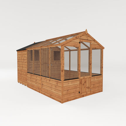 Mercia Greenhouse Mercia 12 x 6 Tongue and Groove Combi Greenhouse and Wooden Storage Shed Mercia 12 x 6 Tongue and Groove Combi Greenhouse and Wooden Storage Shed