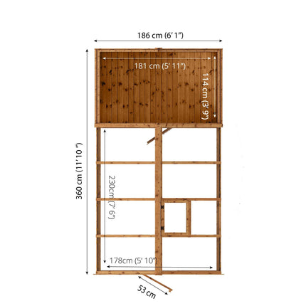 Mercia Greenhouse Mercia 12 x 6 Tongue and Groove Combi Greenhouse and Wooden Storage Shed Mercia 12 x 6 Tongue and Groove Combi Greenhouse and Wooden Storage Shed