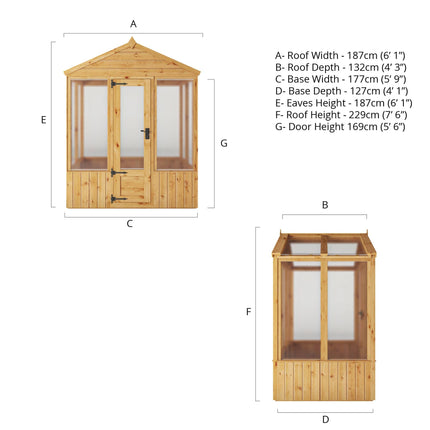 Mercia Greenhouse Mercia 6 x 4 Premium Woodsman Apex Polycarbonate Greenhouse Mercia 6 x 4 Premium Woodsman Apex Polycarbonate Greenhouse