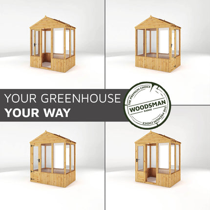 Mercia Greenhouse Mercia 6 x 4 Premium Woodsman Apex Polycarbonate Greenhouse Mercia 6 x 4 Premium Woodsman Apex Polycarbonate Greenhouse