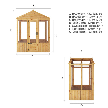 Mercia Greenhouse Mercia 6 x 4 Premium Woodsman Apex Styrene Greenhouse Mercia 6 x 4 Premium Woodsman Apex Styrene Greenhouse