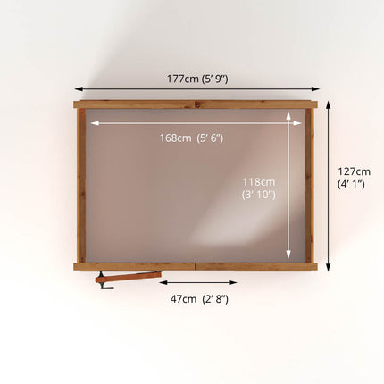 Mercia Greenhouse Mercia 6 x 4 Premium Woodsman Apex Styrene Greenhouse Mercia 6 x 4 Premium Woodsman Apex Styrene Greenhouse