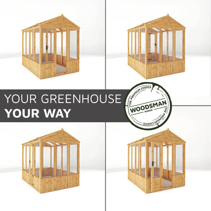 Mercia Greenhouse Mercia 6 x 6 Premium Woodsman Apex Glass Greenhouse Mercia 6 x 6 Premium Woodsman Apex Glass Greenhouse