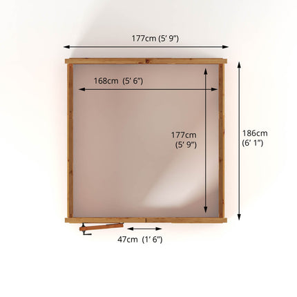 Mercia Greenhouse Mercia 6 x 6 Premium Woodsman Apex Polycarbonate Greenhouse Mercia 6 x 6 Premium Woodsman Apex Polycarbonate Greenhouse