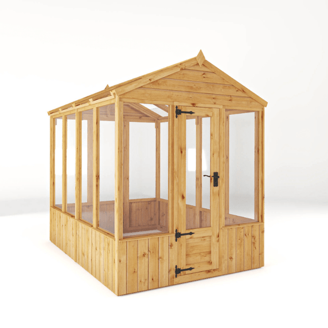 Mercia Greenhouse Mercia 8 x 6 Premium Woodsman Apex Glass Greenhouse Mercia 8 x 6 Premium Woodsman Apex Glass Greenhouse