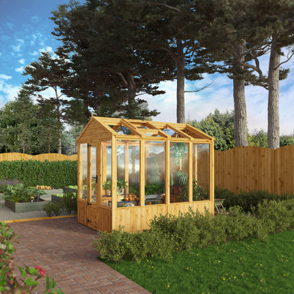 Mercia Greenhouse Mercia 8 x 6 Premium Woodsman Apex Glass Greenhouse Mercia 8 x 6 Premium Woodsman Apex Glass Greenhouse