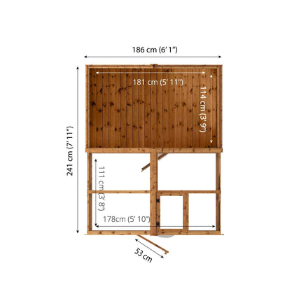 Mercia Greenhouse Mercia 8x6 Combi Greenhouse and Storage Shed