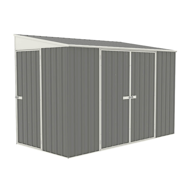 Mercia Metal Shed Mercia Absco 10x5 Woodland Grey Metal Bike Shed ESDXL20MET128AK 5029442013510