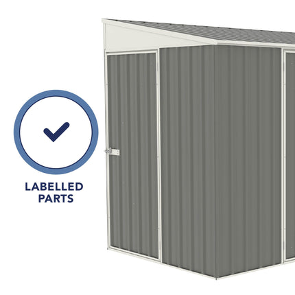 Mercia Metal Shed Mercia Absco 10x5 Woodland Grey Metal Bike Shed ESDXL20MET128AK 5029442013510