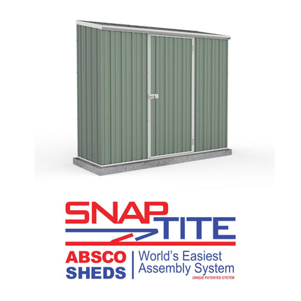 Mercia Metal Shed Mercia Absco 7' 5 x 3 Pale Eucalyptus Easy Build Pent Metal Shed ESDXL20MET008AK 5029442078830