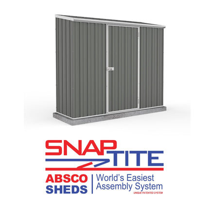 Mercia Metal Shed Mercia Absco 7' 5 x 3 Woodland Grey Easy Build Pent Metal Shed ESDXL20MET096AK 5029442090566