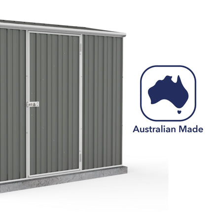 Mercia Metal Shed Mercia Absco 7' 5 x 3 Woodland Grey Easy Build Pent Metal Shed ESDXL20MET096AK 5029442090566