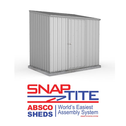 Mercia Metal Shed Mercia Absco 7' 5 x 5 Titanium Easy Build Pent Metal Shed ESDXL20MET003AK 5029442074634