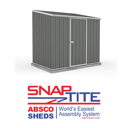 Mercia Metal Shed Mercia Absco 7' 5 x 5 Woodland Grey Easy Build Pent Metal Shed ESDXL20MET100AK 5029442090603