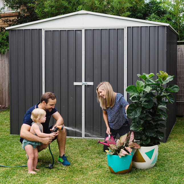 Mercia Metal Shed Mercia Absco Regent Metal Shed 10x10 - Woodland Grey ESDXL20MET125 5029442005515