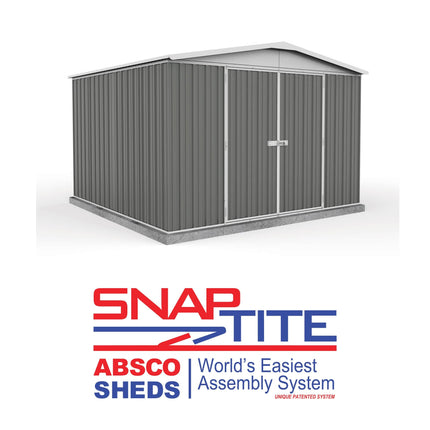 Mercia Metal Shed Mercia Absco Regent Metal Shed 10x10 - Woodland Grey ESDXL20MET125 5029442005515