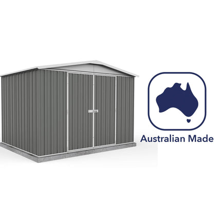 Mercia Metal Shed Mercia Absco Regent Metal Shed 10x7 - Woodland Grey ESDXL20MET124-AK 5029442005508