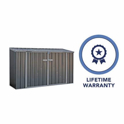 Mercia Metal Storage Mercia Absco 7' 5 x 2' 5 Woodland Grey Metal Bike Shed ESDXL20MET129AK 5029442013503