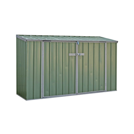 Mercia Metal Storage Mercia Absco 7x3 Pale Eucalyptus Metal Bike Store ESDXL20MET131AK 5029442018737