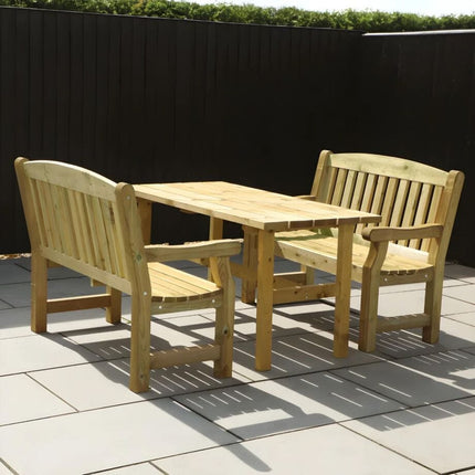 Mercia Outdoor Furniture Mercia Carlton Premium Bench and Table Set ESDXL21PT054K 5029442020105