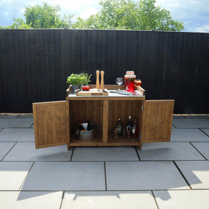 Mercia Outdoor Kitchen Mercia Trent Double Outdoor Kitchen Cabinet ESDXL21PT056